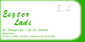 eszter ladi business card